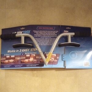 Back and Core Exerciser - Silver and Black